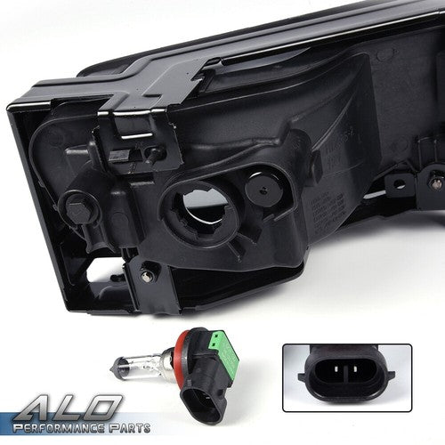 Solid Spare Fit For 2013-2015 Honda Accord Sedan Clear Fog Lights Lamps W/ Bulbs Left+Right