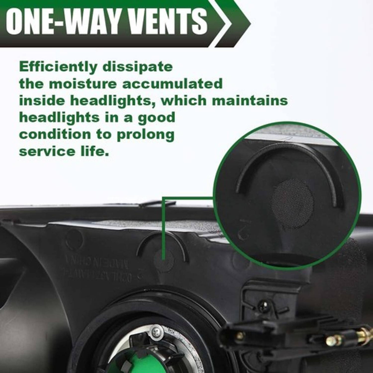 Solid Spare Clear Lens Black Housing Headlights Fit For 2002-2005 Dodge Ram 1500 2500 3500