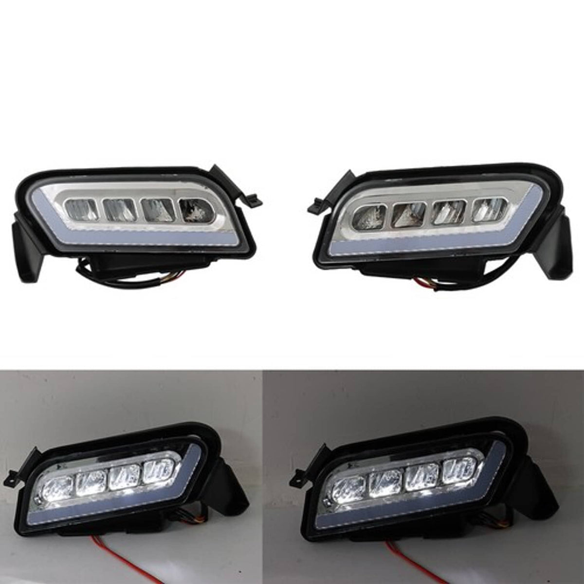 Solid Spare For Club Car Tempo Golf Cart LED Headlight and Tail Light Kit 2018+ New