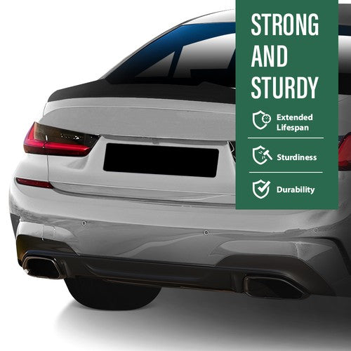 Solid Spare Fit For 19-24 BMW G20 G80 M3 3 Series PSM Style Rear Trunk Spoiler Gloss Black