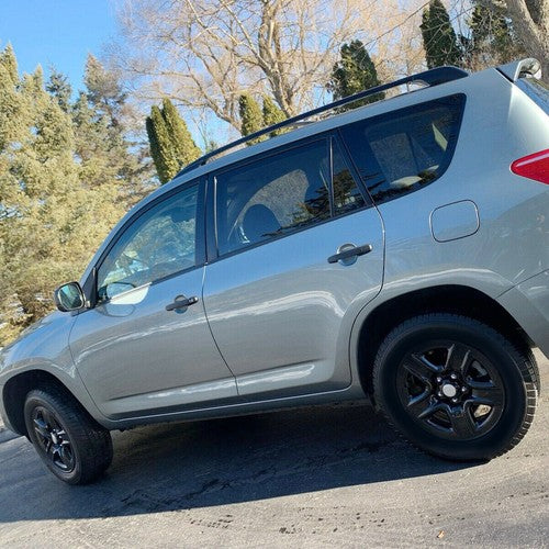 Solid Spare 4 17" Black Wheel Skins Hub Caps Full Rim Skin Covers For Toyota RAV4 2006-2012