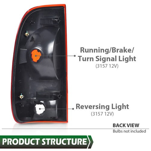 Solid Spare Tail Light Brake Lamp Right Fit For 97-03 Ford F150/99-07 F250 F350 Super Duty