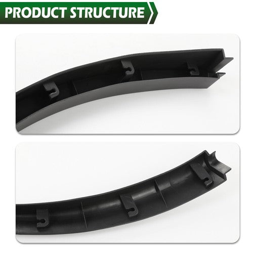 Solid Spare Fit For 21-24 Tesla Model Y Front+Rear Wide Body Wheel Molding Fender Flares