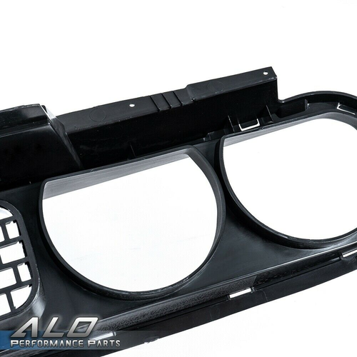 Solid Spare Fit For 08-2014 Dodge Challenger Front Bumper Upper Grille Black w/ Chrome Trim