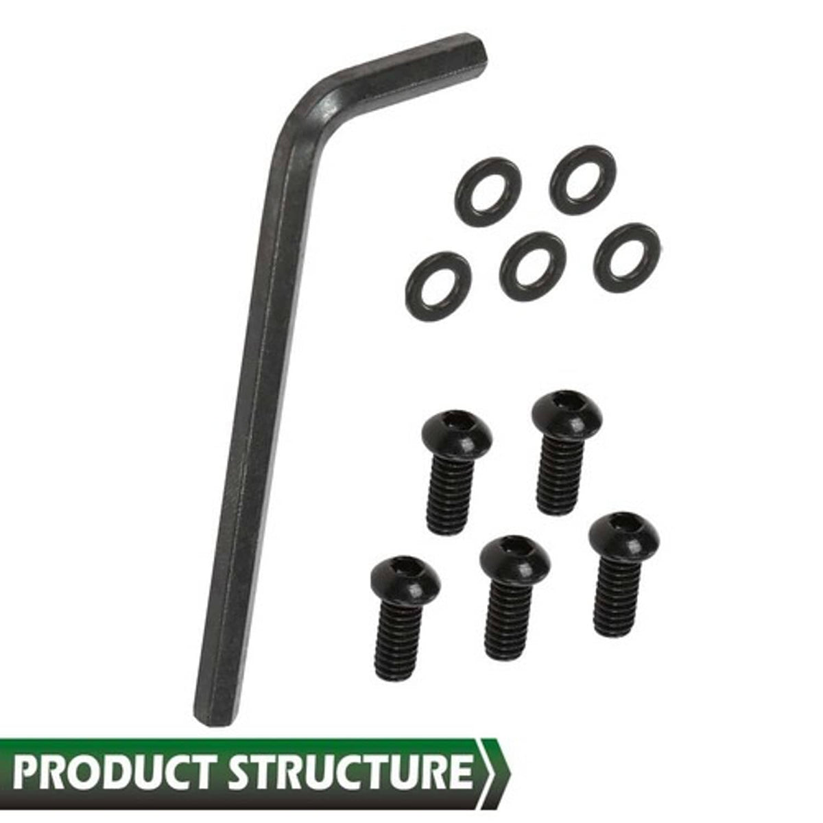 Solid Spare Fit For 99-19 Harley Derby Cover Black 10pcs Allen Screw Bolt Kit w/ Wrench