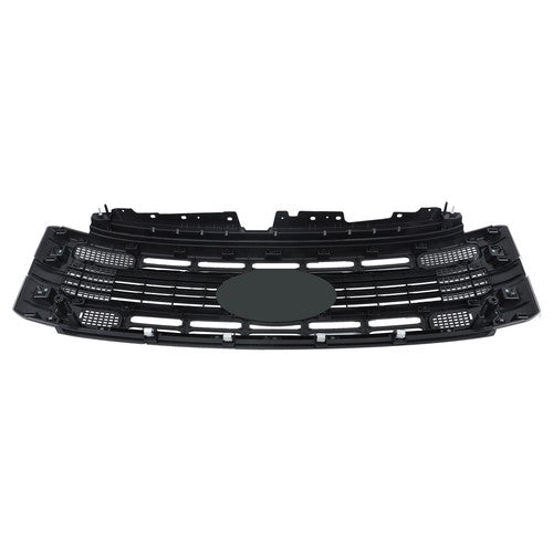 Solid Spare Fit For Ford F250 XL/XLT 2023 2024 Gloss Black Plastic Front Upper Grill Grille