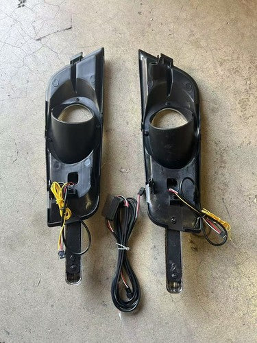 Pair Fog Light Driving Lamp Turn Signal LED DRL Fit Chevrolet Cruze 2009-2013