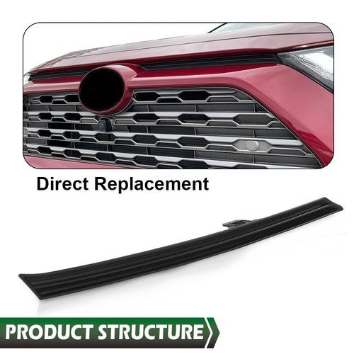 Solid Spare Fit For 2019-2023 Toyota RAV4 Front Bumper Insert Upper Grille Trim Molding Left