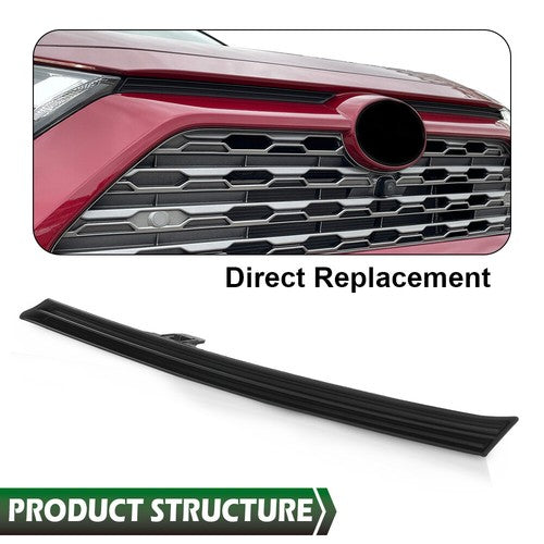 Solid Spare Fit For 19-2022 Toyota Rav4 Right Front Bumper Grille Insert Upper Trim Molding