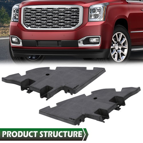 Solid Spare Front Bumper Trim Filler Panel Left+Right Fit For 2015-2020 GMC Yukon/Yukon XL