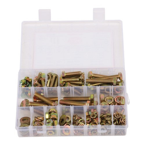 Solid Spare 236PCS Grade8.8 Metric Bolt and Nut Assortment,M6/M8 Heavy Duty Hex Head