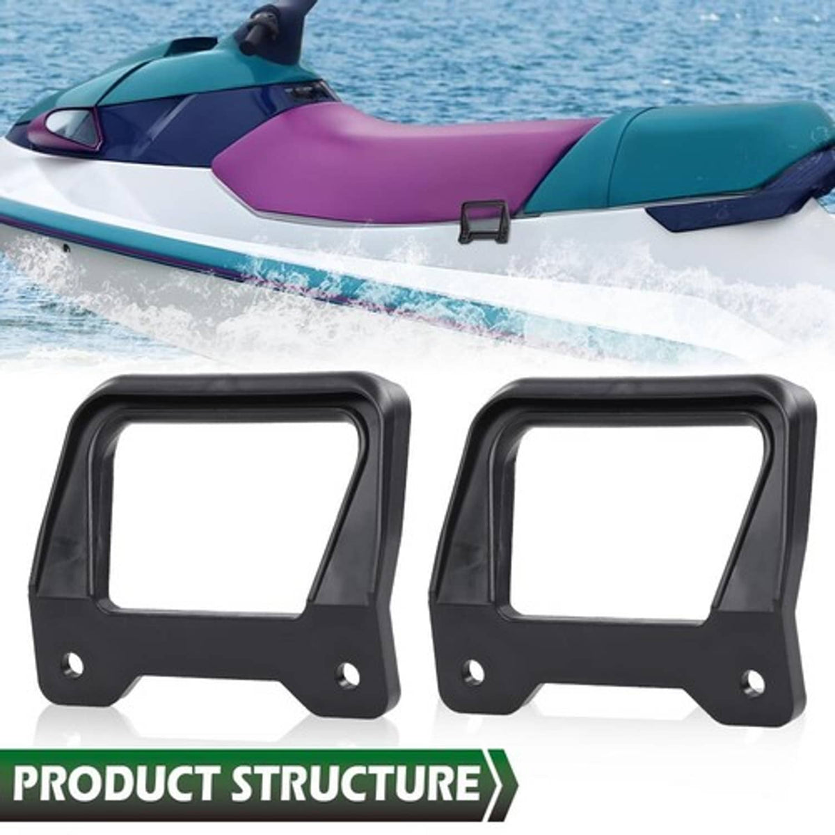 Solid Spare Fit For 92-97 Yamaha Wave Runner 3 Venture Rear Grab Handle FJ0-63771-30-00