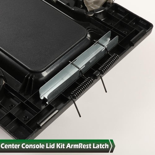 Solid Spare Fit For 99-07 GM Chevy Part 19127364 Gray Center Console Lid Kit Arm Rest Latch