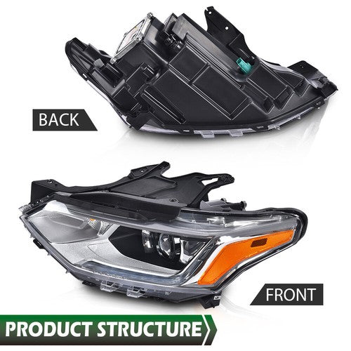 Solid Spare Fit For 2018-2021 Chevy Traverse HID Headlight w/ LED DRL Driver Left Side LH