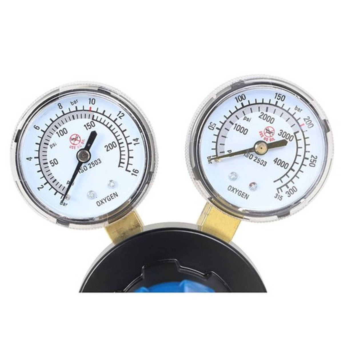 Solid Spare CGA540 Oxygen Regulator Welding Gas Gauges Max Inlet Pressure 3000 psi