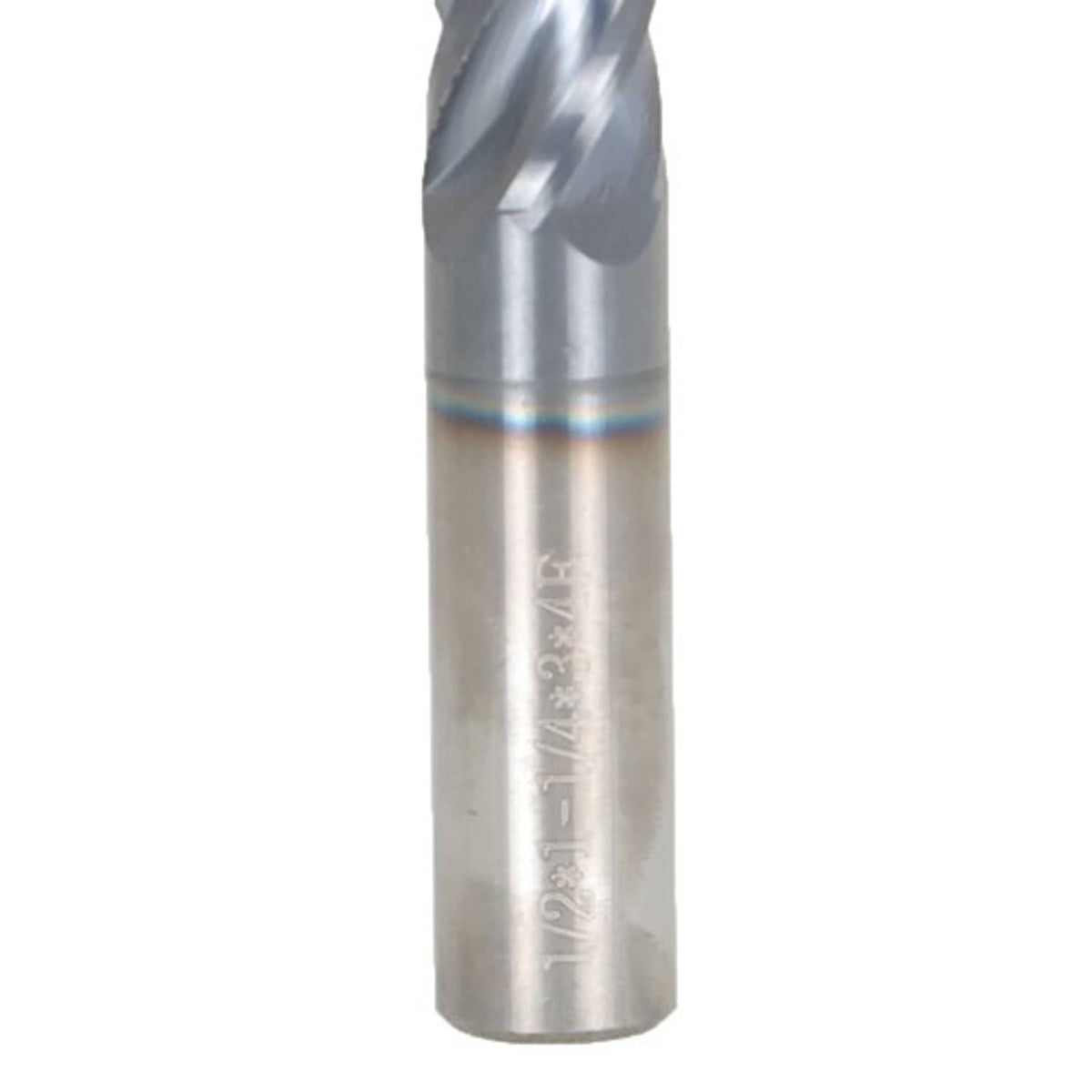 Solid Spare 1/2" 4 Flute Variable Helix Carbide End Mill - .030" Radius - AlTiN Coated