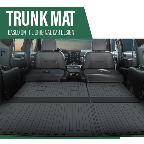 Solid Spare Fit For 24-26 Chevy Trax Buick Envista TPE Floor Mats Backrest Trunk Cargo Liner