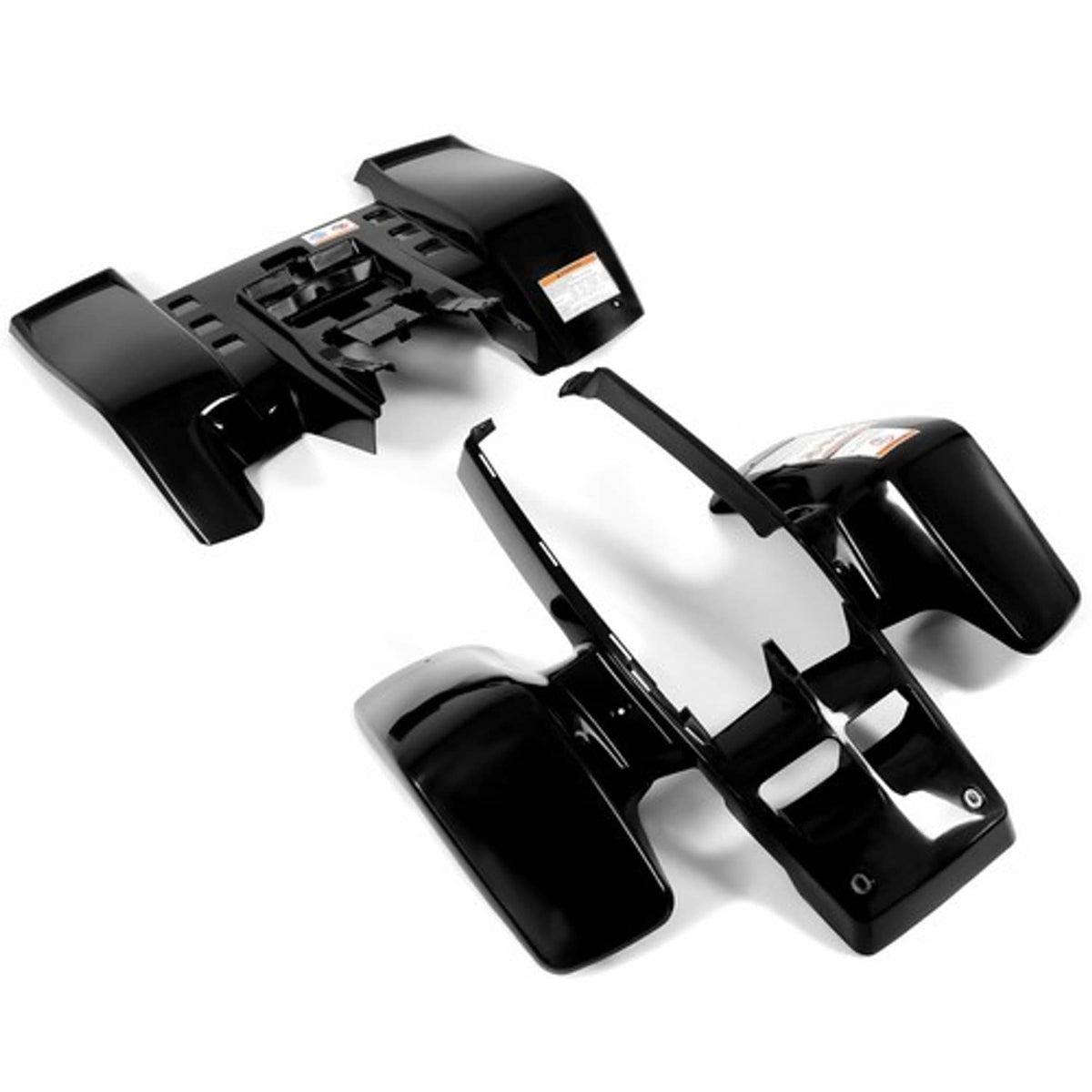 Solid Spare Front + Rear Fender Plastic Body For 1987-2006 Yamaha Banshee 350 YFZ350 (Black)