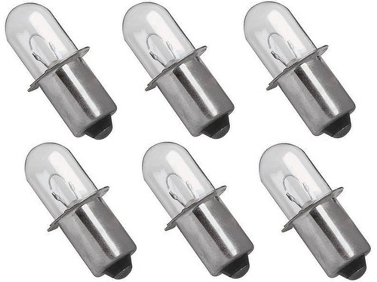 Solid Spare Replacement Bulb 18 Volt Xenon for Dewalt DW919 - 6 Pack