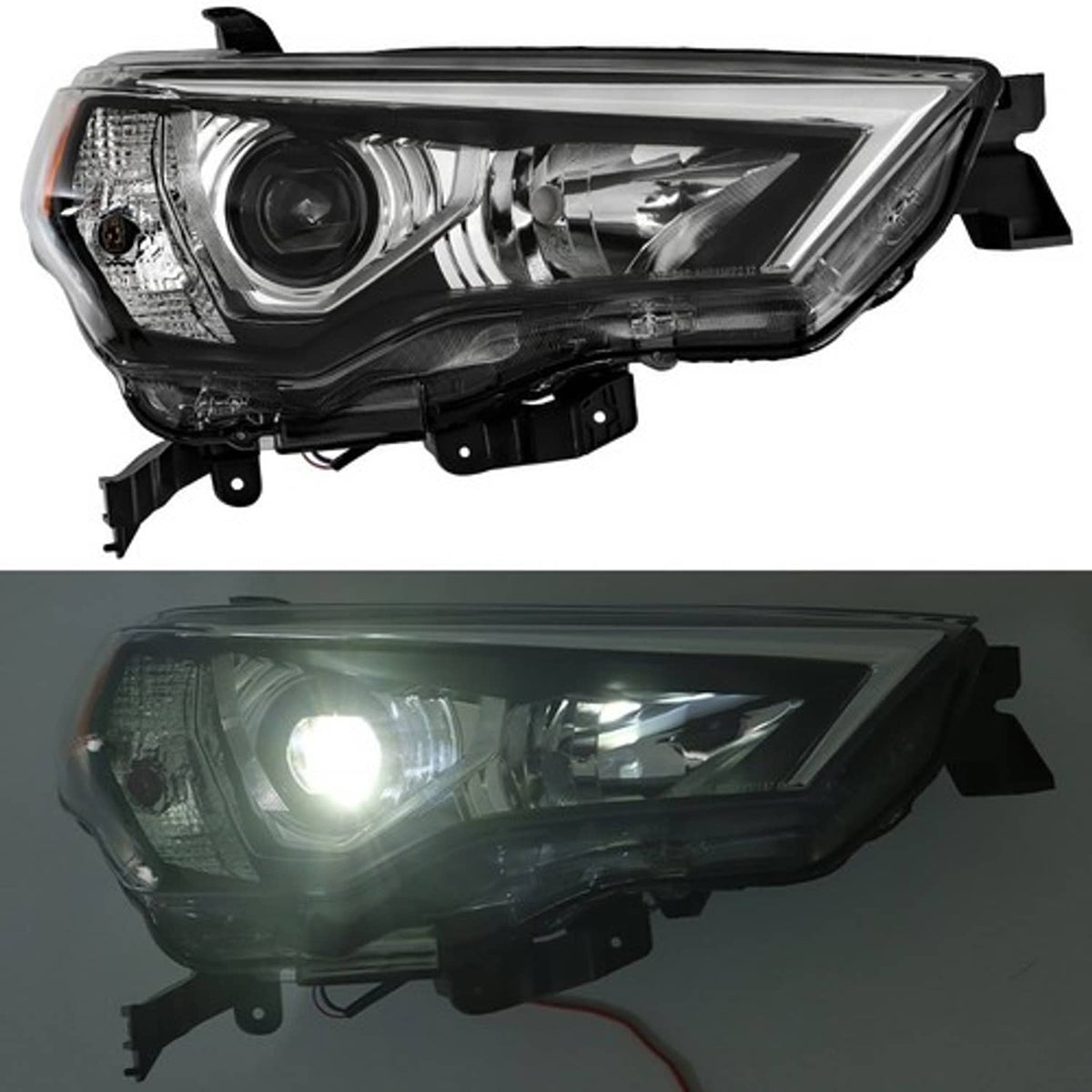 Solid Spare Front Headlight Headlamp For Toyota 4Runner 2021 2022 Right Side Clear Lens RH