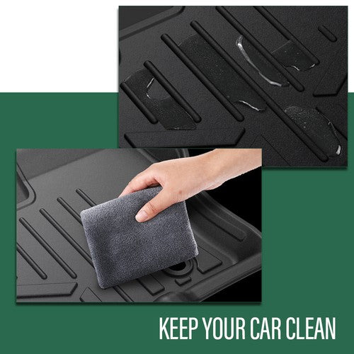 Solid Spare Fit For 2014-2021 Ford Transit Connect All Weather TPE Floor Mats 1st Row Liner