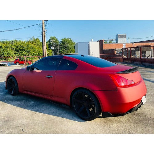 Solid Spare Rear Lower Bumper JDM Style Diffuser Lip For 03-07 Infiniti G35 2DR Coupe Black
