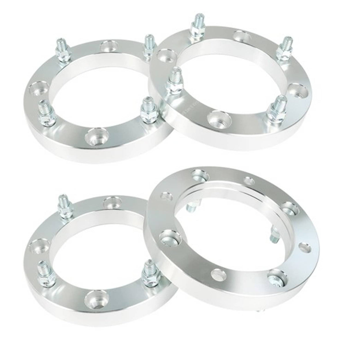 Solid Spare Silver 4Pcs Wheel Spacers 4x156 1" 131mm M12x1.5 For Polaris Polaris RZR 2015+
