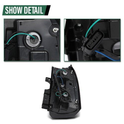 Solid Spare Tail Light Assembly Rear Left Driver Side Fit For 2015-2020 Chevrolet Suburban