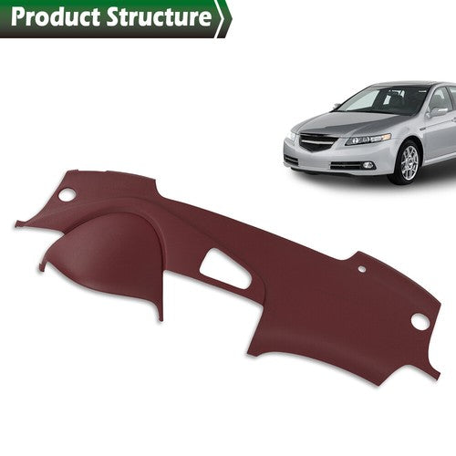 Solid Spare Fit For 04-08 Acura TL Textured Red Fixes Dash Dash Board Cover Overlay