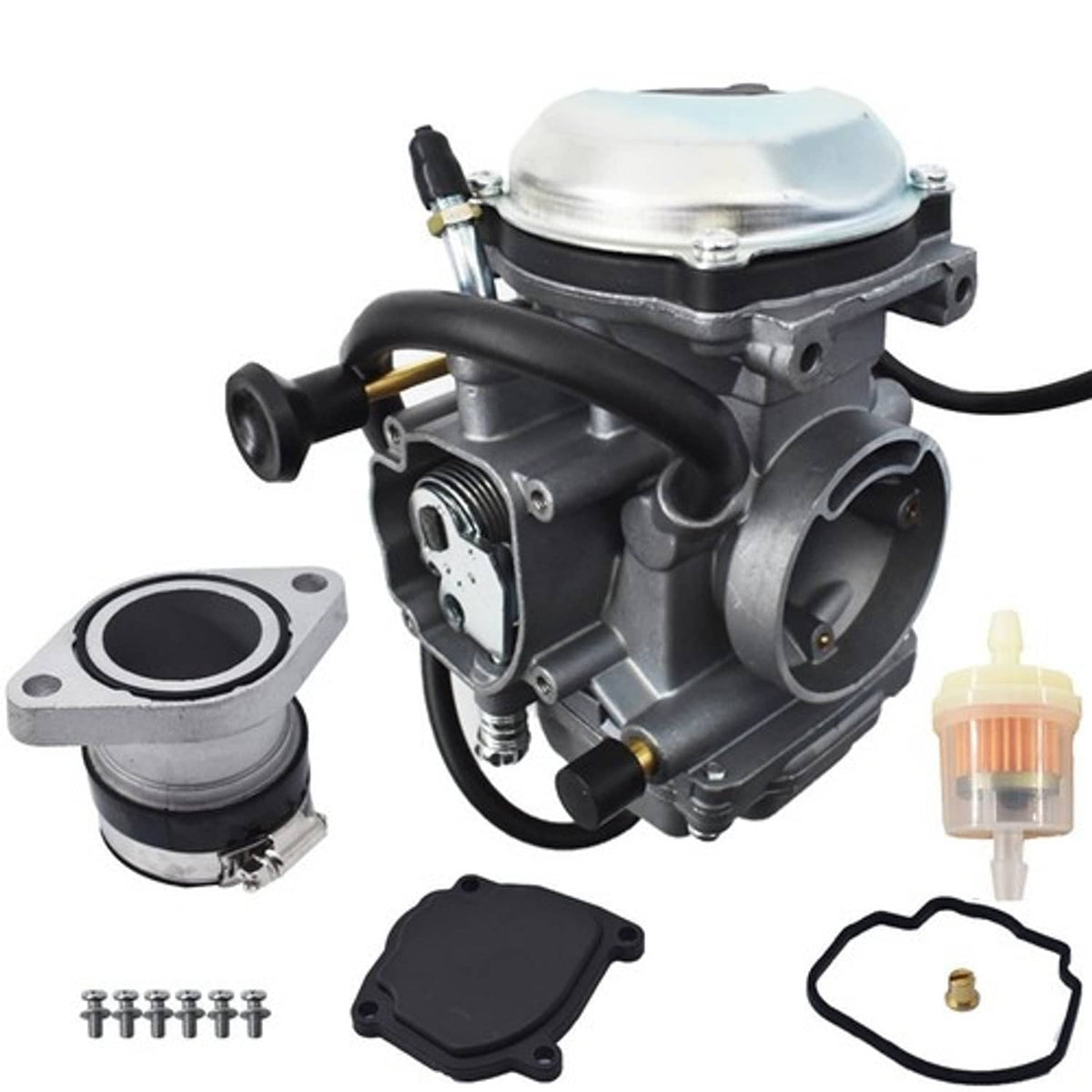 Solid Spare Carburetor For Yamaha Big Bear 250 & Intake Manifold Carburetor Boot New
