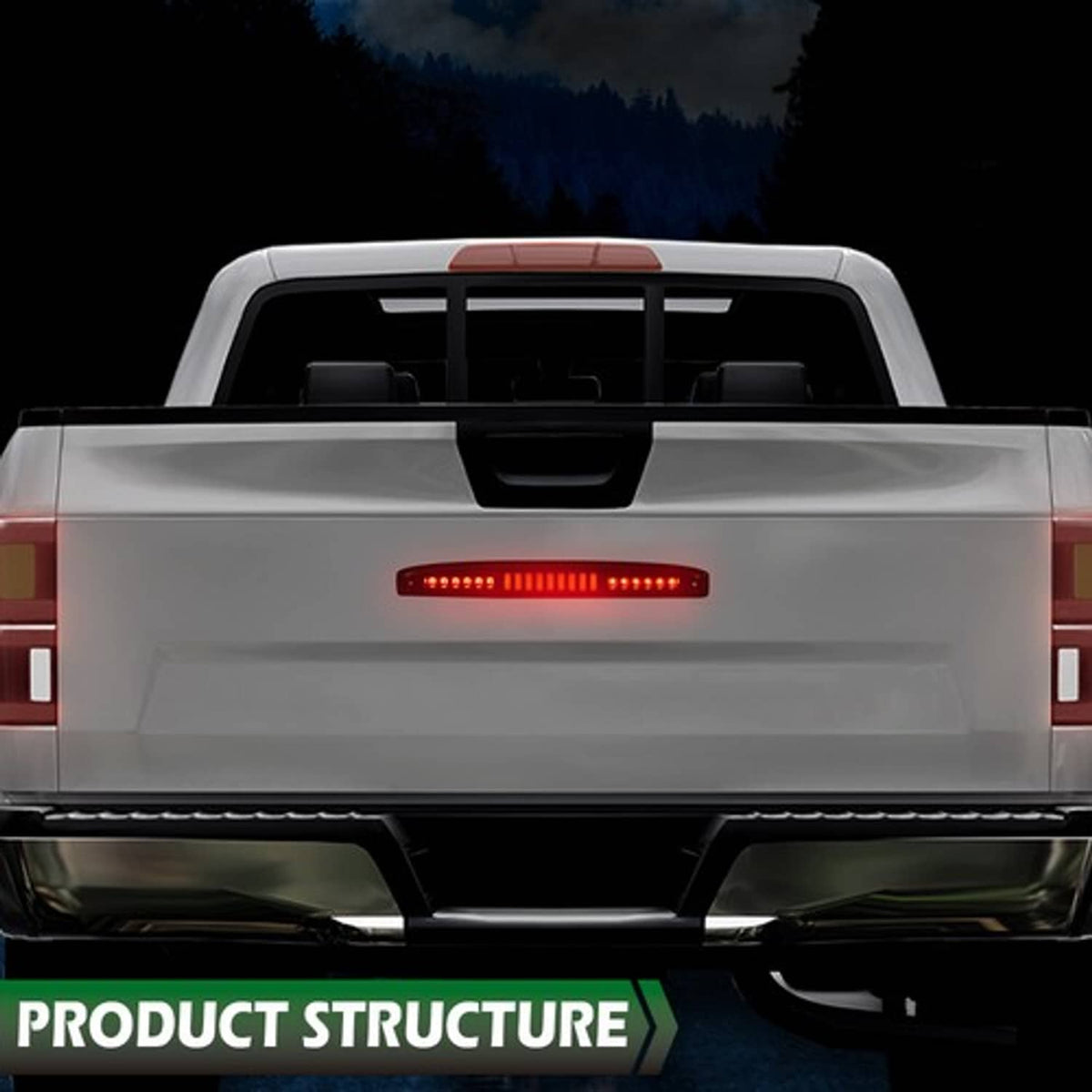 Solid Spare Fit For 2003-2006 Dodge Ram 2500 3500 LED Rear Center Tailgate Brake Light