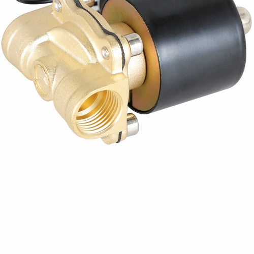 Solid Spare Electric Solenoid Valve 12V DC 1/2" NPT Brass Water Air Gas Viton NC