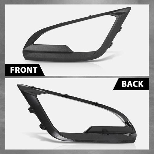 Solid Spare Fog Light Bezel Lamp Cover Trim Left Side Fit For 2018-2021 Ford EcoSport