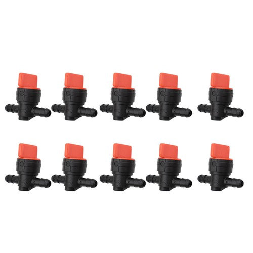Solid Spare 1/4"Straight In-Line Gas Motorcycle Fuel Shut-off / Cut-off Valves10 Pcs