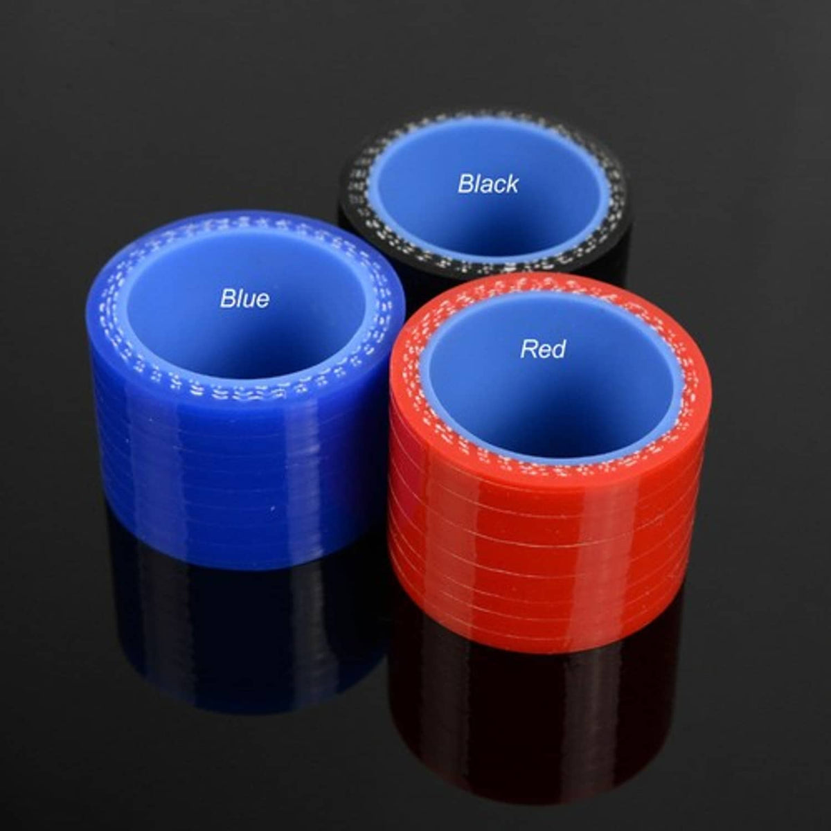 Solid Spare 63mm - 102mm Silicone 45 Degree Elbow Reducer Pipe Hose Blue