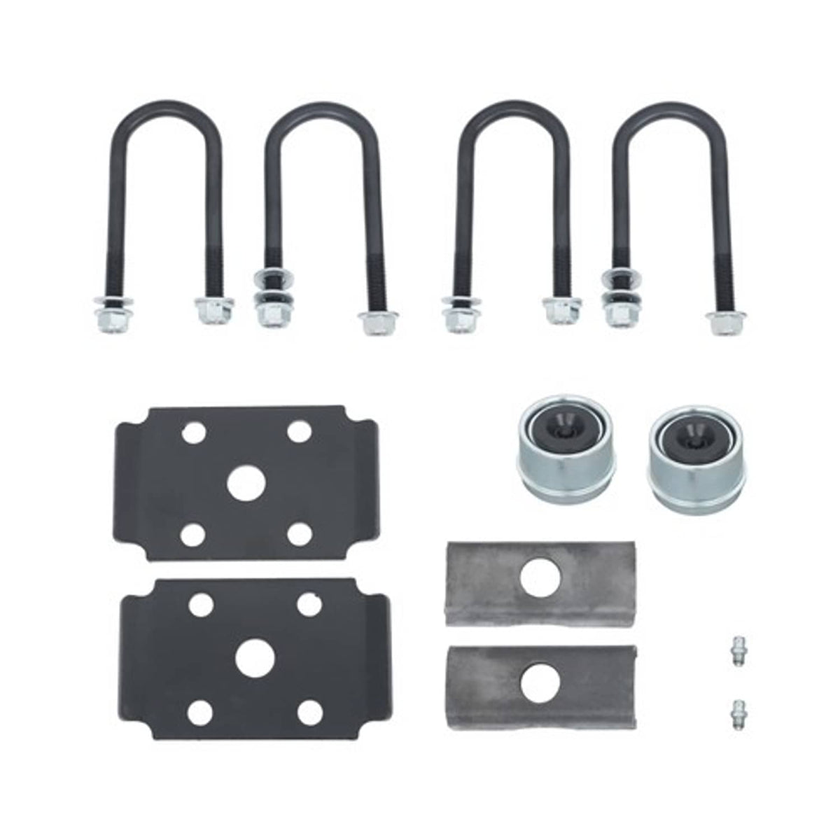 Solid Spare 4 lug-4" 44" HF 2K 2000lbs Trailer Axle w/ U-Bolt Kit For RVs trucks trailers