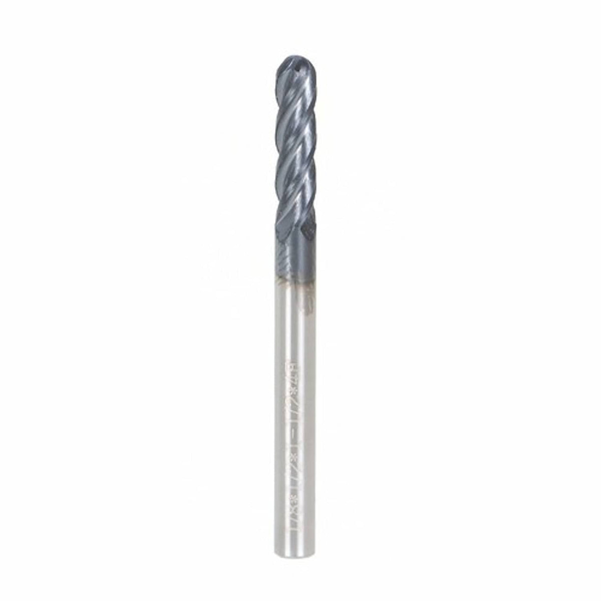 Solid Spare 5 PCS End Mill 1/8" 4 Flute 1-1/2" Overall Length Ball Nose Carbide