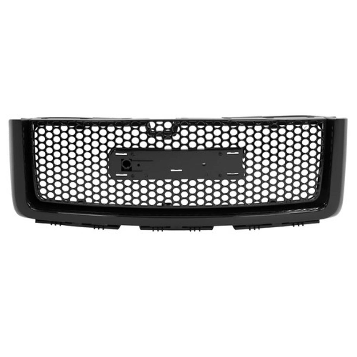 Solid Spare For 2007-13 GMC Sierra 1500 Denali Pickup Upper Lower Grille Hood Molding Trim