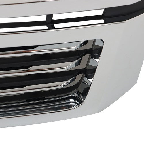 Solid Spare Plastic Front Upper Grille Chrome For Chevy Tahoe/Suburban LTZ 15-20 GM1200704