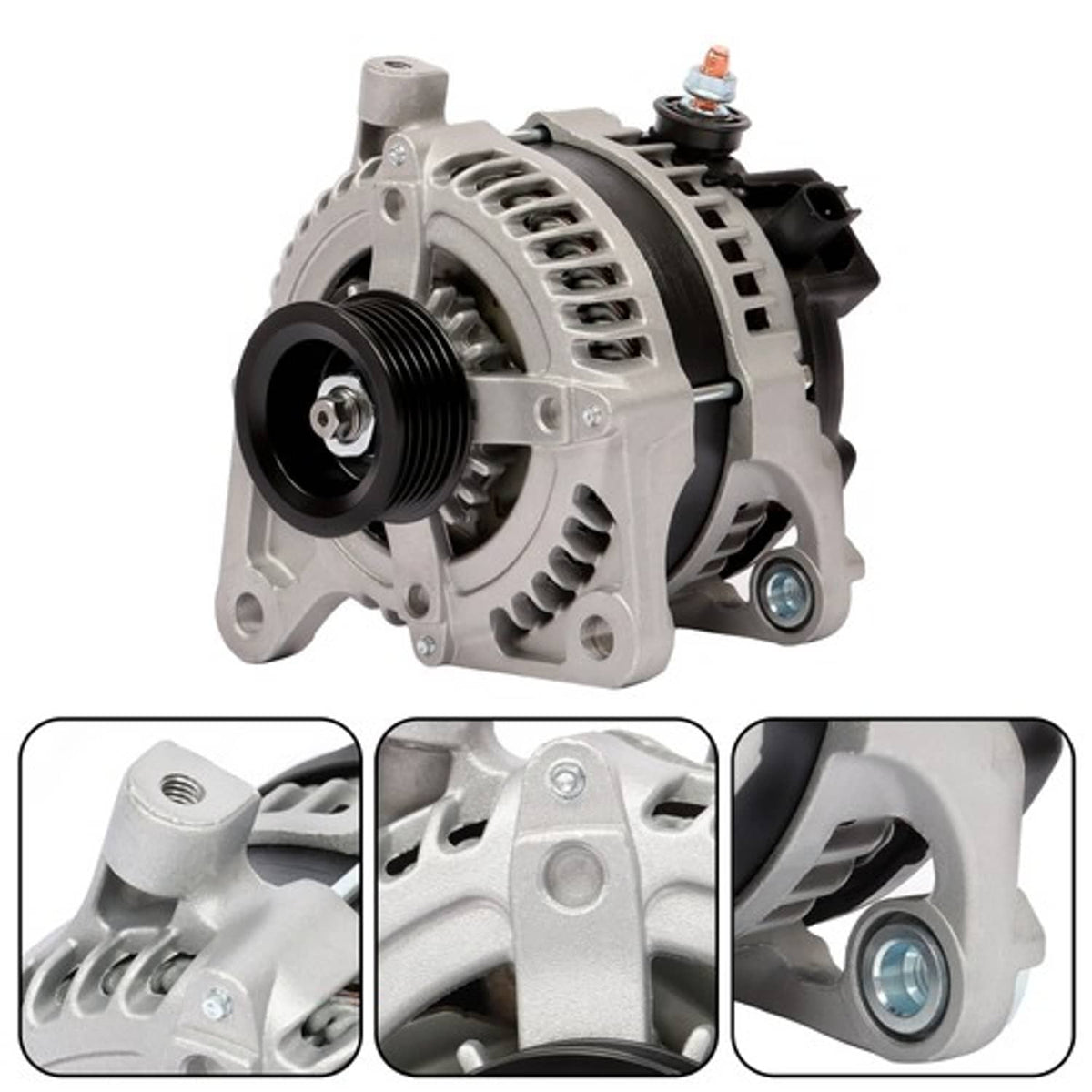 Solid Spare For Dodge Chrysler Jeep Wrangler 2008-11 Alternator 3.8L 140A 12V CW New 11294
