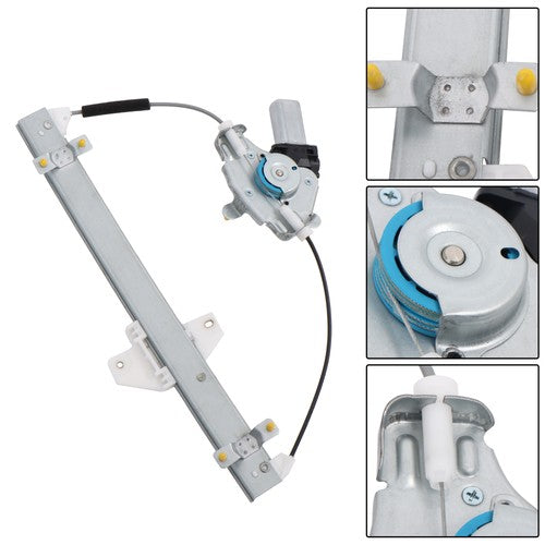 Solid Spare Fit For Hyundai Accent 2012-2017 751-932 Rear LH Power Window Regulator w/ Motor