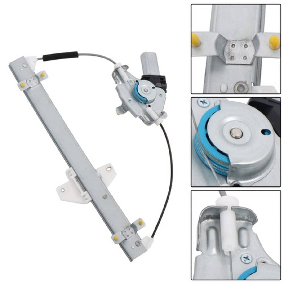 Solid Spare Fit For Hyundai Accent 2012-2017 751-932 Rear LH Power Window Regulator w/ Motor