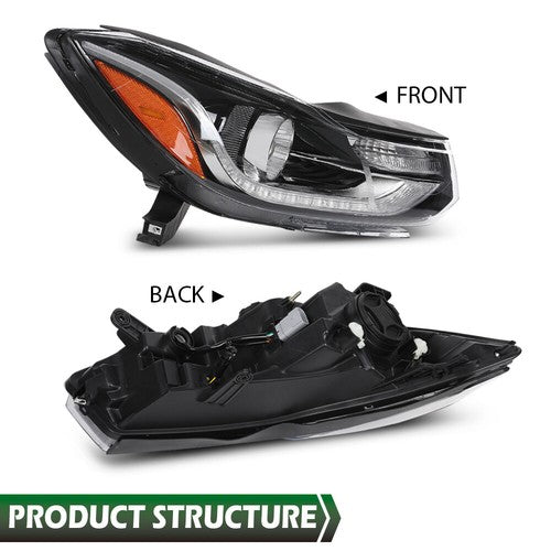 Solid Spare Projector Headlights Headlamps w/ LED DRL Fit For 17-22 Chevy Trax Left+Right