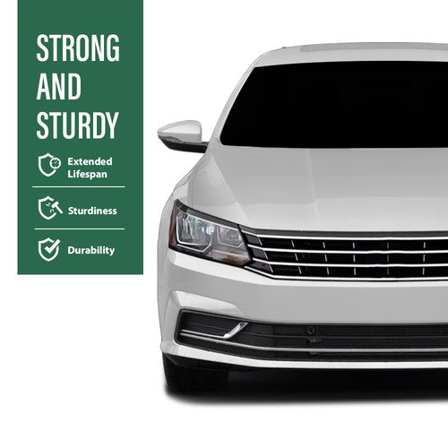 Solid Spare Fit For 2016-2019 VW Passat Front Bumper Lower Grille W/chrome w/ Sensor Hole