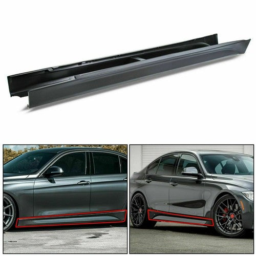 Solid Spare For 12-18 F80 M3 STYLE SIDE SKIRTS ROCKER PANEL FOR BMW F30 F31 3 SERIES SEDAN