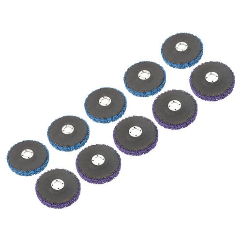 Solid Spare 10 Pack of 4' x 5/8' (5 pieces each in purple and blue) Diamond Discs