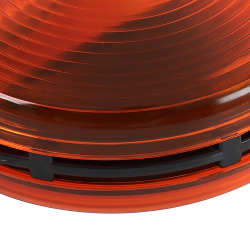 Solid Spare 12V Kubota Tractor Chrome Frame Amber Lens Warning Lamp Set Hazard Style