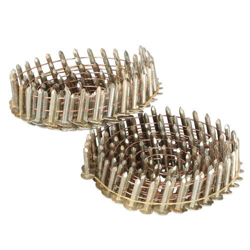Solid Spare 7/8" × 0.12" × 3/8" 15 Degree Galvanized Coil Roofing Nails 7200 Pack
