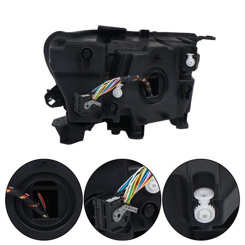 Solid Spare Left Headlight For 21-22 Jeep Grand Cherokee w/Animation w/o Leveling LED DRL
