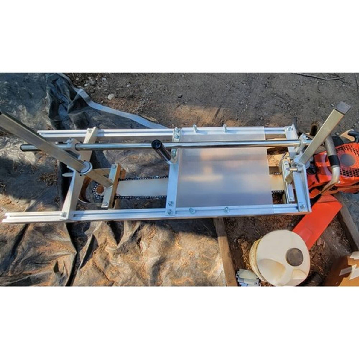 Solid Spare Chainsaw Mill Kit 14"-36" Portable Guide Bar Aluminum Planking Lumber Cutting